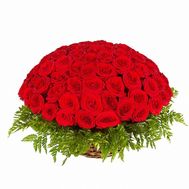 Корзина из 51 розы