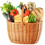 Basket of products as a gift