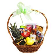 Basket with gift products