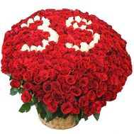 Огромный букет с цифрами