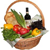 Gift grocery in the basket