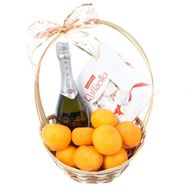 Asti Martini и мандарины в корзине