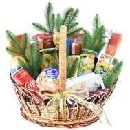 Большая новогодняя продуктовая корзина