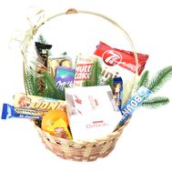 Корзина сладостей к Рождеству