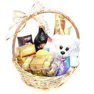 Корзина сладостей с Baileys и игрушкой