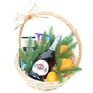 Корзинка новогодняя с Asti