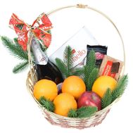 Новогодняя корзина подарочная с Asti Martini