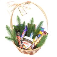 Christmas basket chocolate