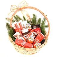 Новогодняя корзинка сладкоежки