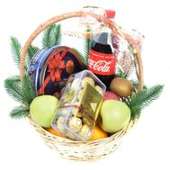Подарочная новогодняя корзина c Coca-Cola