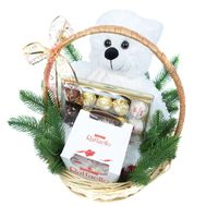 Подарунковий новорічний кошик Ferrero