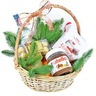 Подарочная новогодняя корзина с Martini