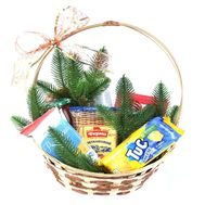 Рождественская корзинка продуктов