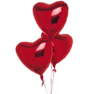 3 шарика в форме сердца