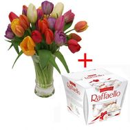Тюльпани с Raffaello