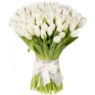 101 white tulips