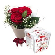 Corporate bouquet with Raffaello