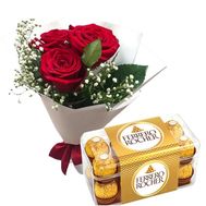 Corporate bouquet with Ferrero