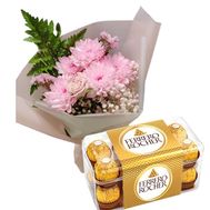 Small bouquet with Ferrero Rocher