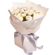 21 белый пион