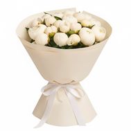 25 білих півоній