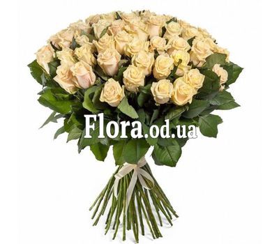 101 кремовая роза 70 см