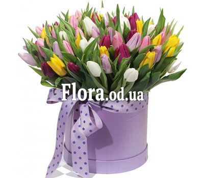 101 тюльпан в коробке