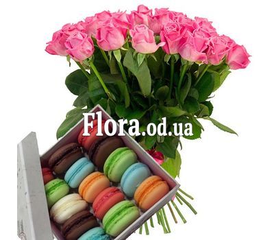 35 розовых роз в букете