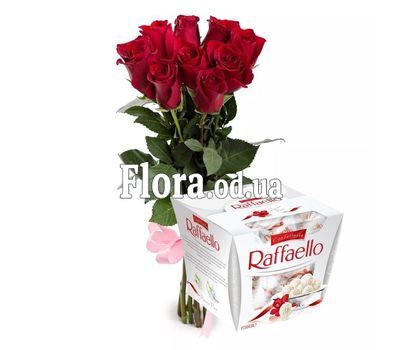 9 импортных роз + конфеты 9 импортных роз + конфеты