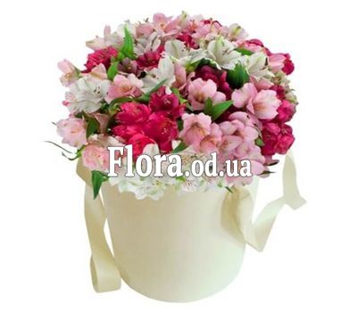 Букет альстромерий в коробке