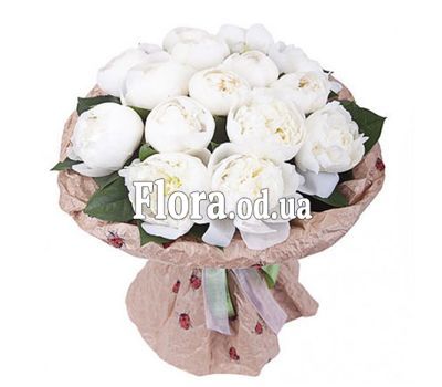 Букет из 15 импортных пионов