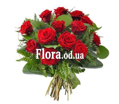 Букет з 15 червоних троянд Букет з 15 червоних троянд