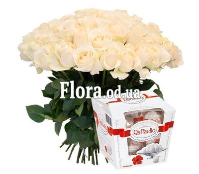 Bouquet of 39 white roses