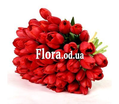 Букет из 45 красных тюльпанов