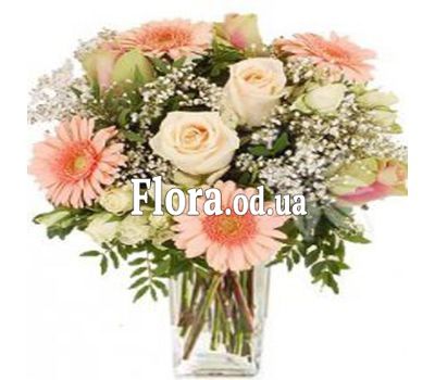 Bouquet of gerberas, roses and alstromeries
