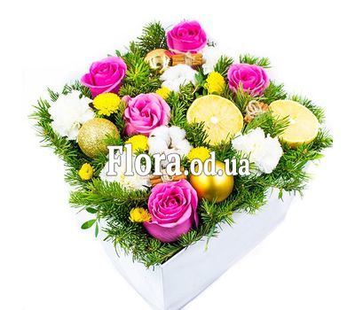 A bouquet in a box for Christmas