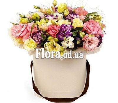 Букет в шляпной коробке