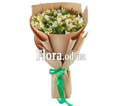 Bouquet of 11 white alstromeries