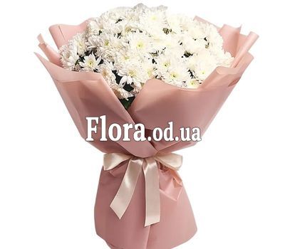 Bouquet from 13 white chrysanthemums