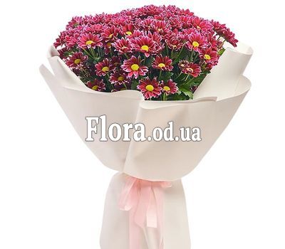 Bouquet from 19 chamomile chrysanthemums