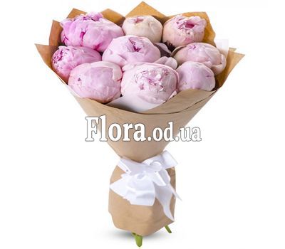 Bouquet of 9 imported peonies