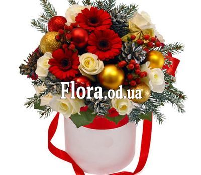 Composition in a box for the New Year