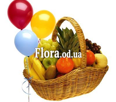 Корзина фруктов с шариками