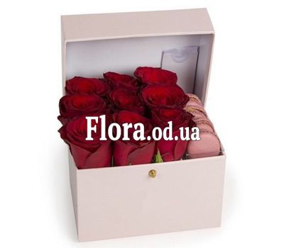 Red roses and Macarons