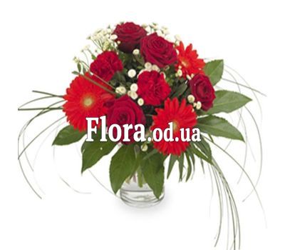 Red bouquet of flowers