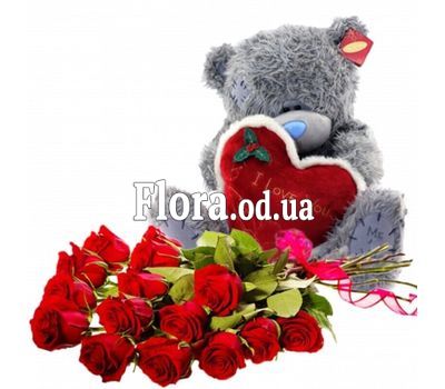 Мягкая игрушка с цветами