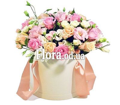 Delicate bouquet in a box