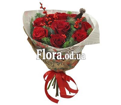 New Years bouquet of roses