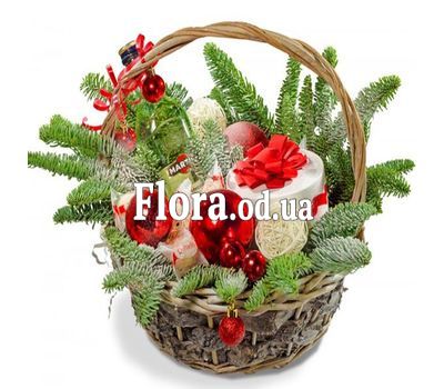 New Years basket with sweets