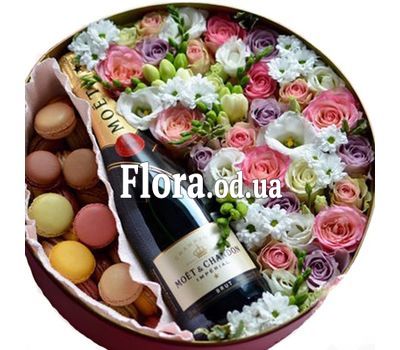 Оригинальный подарок с шампанским в коробке